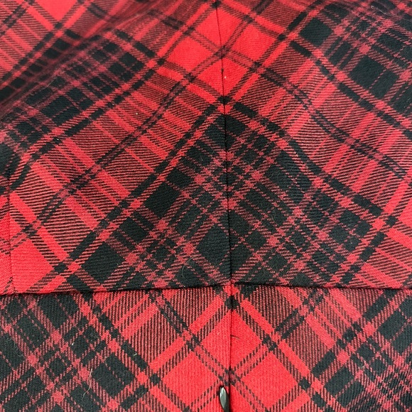 NWT Talbots Red Plaid A-Line Skirt - Picture 4 of 5